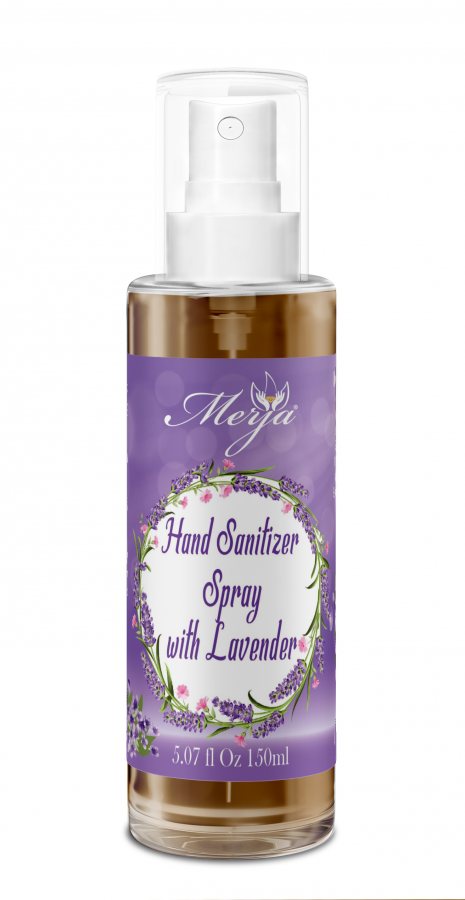 Handdesinfektionsspray mit Lavendel